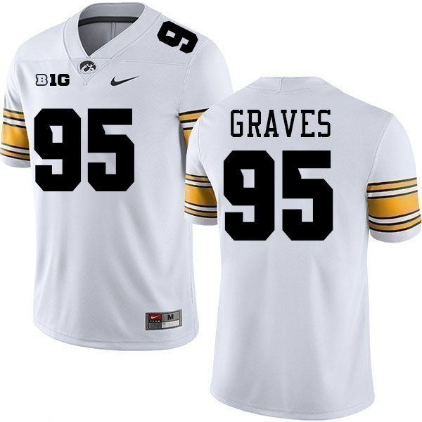 Aaron Graves Iowa Jersey,University Of Iowa Hawkeyes Fotoball Uniforms,Jersey,Gears-White